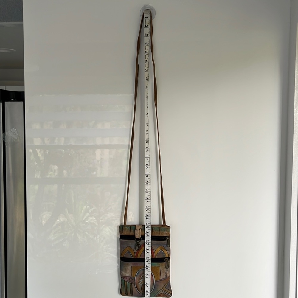 Anuschka Hand Painted Leather Boho Crossbody Bag - Picture 4 of 16